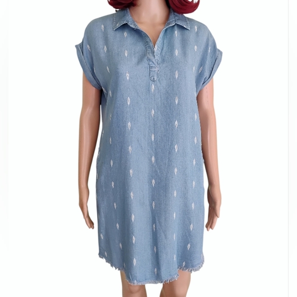 Thread & Supply Chambray V Neck Dress - Size Small - New With Tags